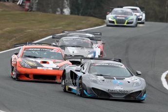 World © Octane Photographic Ltd. Avon Tyres British GT Championship. Monday 1st April 2013 Oulton Park – Race 2. McLaren MP4-12C GT3 – Preci-Spark Engineering – David Jones, Godfrey Jones. Digital Ref : 0625ce1d9584