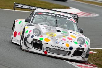 World © Octane Photographic Ltd. Avon Tyres British GT Championship. Monday 1st April 2013 Oulton Park – Race 2. Porsche 997 GT3-R – Trackspeed - Nick Tandy, David Ashburn. Digital Ref : 0625ce1d9620