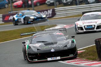 World © Octane Photographic Ltd. Avon Tyres British GT Championship. Monday 1st April 2013 Oulton Park – Race 2. Ferrari 458 Italia – Vita4One Team Italy – Matteo Bobbi, Jay Palmer. Digital Ref : 0625ce1d9632