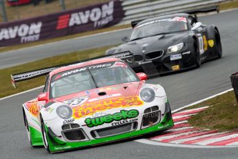 World © Octane Photographic Ltd. Avon Tyres British GT Championship. Monday 1st April 2013 Oulton Park – Race 2. Porsche 997 GT3-R – Trackspeed – Phil Keen, Jon Minshaw. Digital Ref : 0625ce1d9707