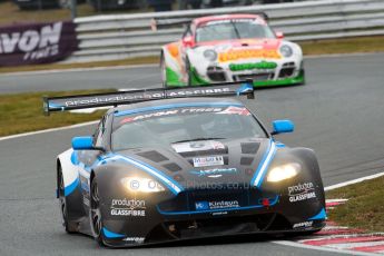 World © Octane Photographic Ltd. Avon Tyres British GT Championship. Monday 1st April 2013 Oulton Park – Race 2. Aston Martin V12 Vantage GT3 – PGF-Kinfaun AMR – John Gaw, Phil Dryburgh. Digital Ref : 0625ce1d9758