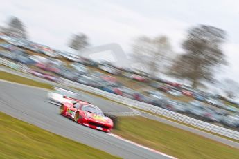 World © Octane Photographic Ltd. Avon Tyres British GT Championship. Monday 1st April 2013 Oulton Park – Race 2. Ferrari 458 Italia – Rosso Verde – Hector Lester, Allan Simonsen. Digital Ref : 0625ce1d9812