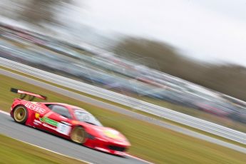 World © Octane Photographic Ltd. Avon Tyres British GT Championship. Monday 1st April 2013 Oulton Park – Race 2. Ferrari 458 Italia – Rosso Verde – Hector Lester, Allan Simonsen. Digital Ref : 0625ce1d9815