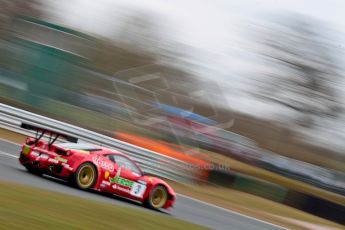 World © Octane Photographic Ltd. Avon Tyres British GT Championship. Monday 1st April 2013 Oulton Park – Race 2. Ferrari 458 Italia – Rosso Verde – Hector Lester, Allan Simonsen. Digital Ref : 0625ce1d9854