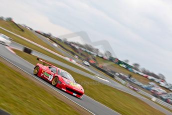 World © Octane Photographic Ltd. Avon Tyres British GT Championship. Monday 1st April 2013 Oulton Park – Race 2. Ferrari 458 Italia – Rosso Verde – Hector Lester, Allan Simonsen. Digital Ref : 0625ce1d9892