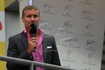 World © Octane Photographic Ltd. F1 Belgian GP - Spa-Francorchamps, Sunday 25th August 2013 - Podium. DAvid Coulthard. Digital Ref : 0798lw1d0870