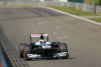 World © Octane Photographic Ltd. F1 Belgian GP - Spa - Francorchamps. Friday 23rd August 2013. Practice 2. Williams FW35 - Valtteri Bottas. Digital Ref : 0787lw1d7656