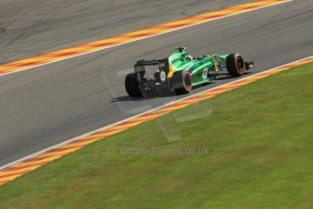 World © Octane Photographic Ltd. F1 Belgian GP - Spa - Francorchamps. Friday 23rd August 2013. Practice 2. Caterham F1 Team CT03 - Giedo van der Garde. Digital Ref : 0787lw1d7764