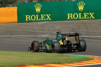 World © Octane Photographic Ltd. F1 Belgian GP - Spa - Francorchamps. Friday 23rd August 2013. Practice 2. Caterham F1 Team CT03 – Max Chilton. Digital Ref : 0787lw1d7804