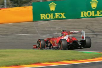 World © Octane Photographic Ltd. F1 Belgian GP - Spa - Francorchamps. Friday 23rd August 2013. Practice 2. Scuderia Ferrari F138 - Felipe Massa. Digital Ref : 0787lw1d7847