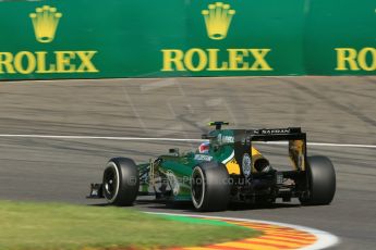 World © Octane Photographic Ltd. F1 Belgian GP - Spa - Francorchamps. Friday 23rd August 2013. Practice 2. Caterham F1 Team CT03 - Giedo van der Garde. Digital Ref : 0787lw1d7853