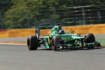 World © Octane Photographic Ltd. F1 Belgian GP - Spa - Francorchamps. Friday 23rd August 2013. Practice 2. Caterham F1 Team CT03 – Max Chilton. Digital Ref : 0787lw1d7859