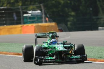 World © Octane Photographic Ltd. F1 Belgian GP - Spa - Francorchamps. Friday 23rd August 2013. Practice 2. Caterham F1 Team CT03 – Max Chilton. Digital Ref : 0787lw1d7883