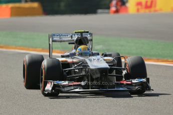 World © Octane Photographic Ltd. F1 Belgian GP - Spa - Francorchamps. Friday 23rd August 2013. Practice 2. Sauber C32 - Esteban Gutierrez. Digital Ref : 0787lw1d7893