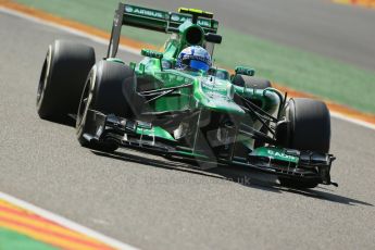 World © Octane Photographic Ltd. F1 Belgian GP - Spa - Francorchamps. Friday 23rd August 2013. Practice 2. Caterham F1 Team CT03 - Giedo van der Garde. Digital Ref : 0787lw1d7966