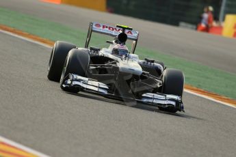 World © Octane Photographic Ltd. F1 Belgian GP - Spa - Francorchamps. Friday 23rd August 2013. Practice 2. Williams FW35 - Valtteri Bottas. Digital Ref : 0787lw1d7982