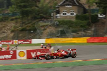 World © Octane Photographic Ltd. F1 Belgian GP - Spa-Francorchamps, Saturday 24th August 2013 - Practice 3. Scuderia Ferrari F138 - Felipe Massa. Digital Ref : 0792lw1d5303