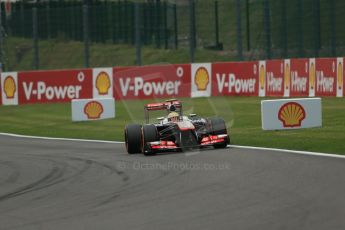 World © Octane Photographic Ltd. F1 Belgian GP - Spa-Francorchamps, Saturday 24th August 2013 - Practice 3. Vodafone McLaren Mercedes MP4/28 - Sergio Perez . Digital Ref : 0792lw1d8774