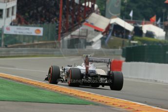 World © Octane Photographic Ltd. F1 Belgian GP - Spa-Francorchamps, Saturday 24th August 2013 - Practice 3. Williams FW35 - Valtteri Bottas. Digital Ref : 0792lw1d8838