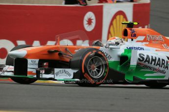 World © Octane Photographic Ltd. F1 Belgian GP - Spa-Francorchamps, Saturday 24th August 2013 - Practice 3. Sahara Force India VJM06 - Adrian Sutil. Digital Ref : 0792lw1d8877