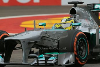 World © Octane Photographic Ltd. F1 Belgian GP - Spa-Francorchamps, Saturday 24th August 2013 - Practice 3. Mercedes AMG Petronas F1 W04 - Nico Rosberg. Digital Ref : 0792lw1d8940