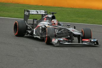 World © Octane Photographic Ltd. F1 Belgian GP - Spa-Francorchamps, Saturday 24th August 2013 - Practice 3. Sauber C32 - Nico Hulkenberg. Digital Ref : 0792lw1d8946