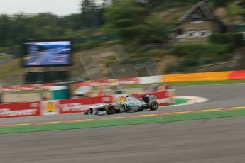 World © Octane Photographic Ltd. F1 Belgian GP - Spa-Francorchamps, Saturday 24th August 2013 - Practice 3. Mercedes AMG Petronas F1 W04 - Nico Rosberg. Digital Ref : 0792lw1d9004