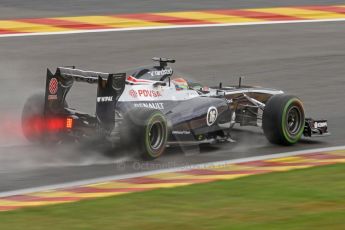 World © Octane Photographic Ltd. F1 Belgian GP - Spa-Francorchamps, Saturday 24th August 2013 - Qualifying. Williams FW35 - Pastor Maldonado. Digital Ref : 0793cb7d2657