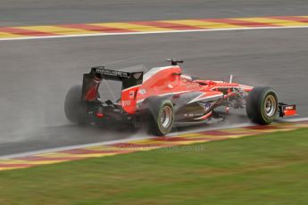 World © Octane Photographic Ltd. F1 Belgian GP - Spa-Francorchamps, Saturday 24th August 2013 - Qualifying. Marussia F1 Team MR02 - Jules Bianchi. Digital Ref : 0793cb7d2673