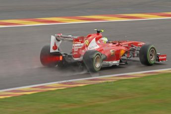 World © Octane Photographic Ltd. F1 Belgian GP - Spa-Francorchamps, Saturday 24th August 2013 - Qualifying. Scuderia Ferrari F138 - Felipe Massa. Digital Ref : 0793cb7d2711