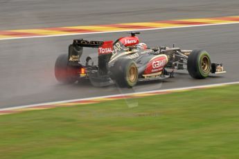 World © Octane Photographic Ltd. F1 Belgian GP - Spa-Francorchamps, Saturday 24th August2013 - Qualifying. Lotus F1 Team E21 - Kimi Raikkonen. Digital Ref : 0793cb7d2727