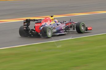 World © Octane Photographic Ltd. F1 Belgian GP - Spa-Francorchamps, Saturday 24th August 2013 - Qualifying. Infiniti Red Bull Racing RB9 - Mark Webber. Digital Ref : 0793cb7d2745