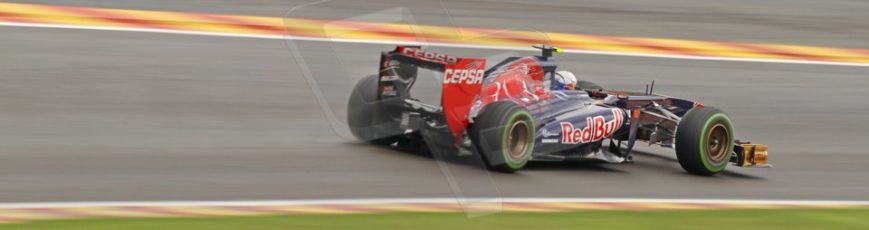 World © Octane Photographic Ltd. F1 Belgian GP - Spa-Francorchamps, Saturday 24th August 2013 - Qualifying. Scuderia Toro Rosso STR 8 - Daniel Ricciardo. Digital Ref : 0793cb7d2800