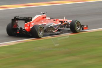 World © Octane Photographic Ltd. F1 Belgian GP - Spa-Francorchamps, Saturday 24th August 2013 - Qualifying. Marussia F1 Team MR02 - Jules Bianchi. Digital Ref : 0793cb7d2817