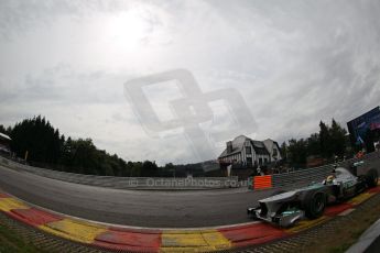 World © Octane Photographic Ltd. F1 Belgian GP - Spa-Francorchamps, Saturday 24th August 2013 - Qualifying. Mercedes AMG Petronas F1 W04 – Lewis Hamilton. Digital Ref : 0793lw1d5453