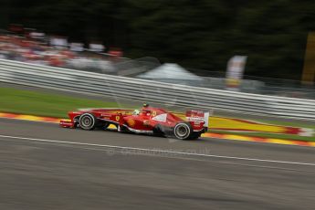 World © Octane Photographic Ltd. F1 Belgian GP - Spa-Francorchamps, Saturday 24th August 2013 - Qualifying. Scuderia Ferrari F138 - Felipe Massa. Digital Ref : 0793lw1d5725