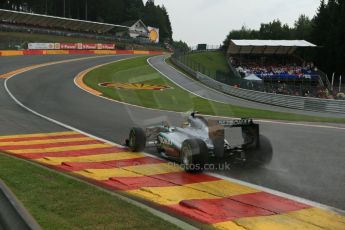 World © Octane Photographic Ltd. F1 Belgian GP - Spa-Francorchamps, Saturday 24th August 2013 - Qualifying. Mercedes AMG Petronas F1 W04 – Lewis Hamilton. Digital Ref : 0793lw1d9218