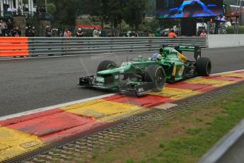 World © Octane Photographic Ltd. F1 Belgian GP - Spa-Francorchamps, Saturday 24th August 2013 - Qualifying. Caterham F1 Team CT03 - Charles Pic. Digital Ref : 0793lw1d9373