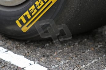 World © Octane Photographic Ltd. F1 Belgian GP - Spa-Francorchamps, Sunday 25th August 2013 - Race Build up. The controversial drainage grooves on the front half of the grid. Digital Ref : 0797cb7d3212