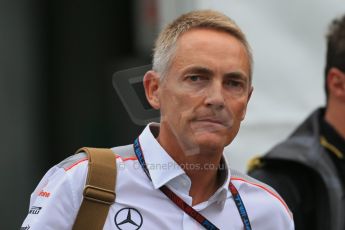 World © Octane Photographic Ltd. F1 Belgian GP - Spa-Francorchamps, Saturday 24th August 2013 - Paddock. Vodafone McLaren Mercedes - Marton Whitmarsh. Digital Ref : 0791lw1d8183