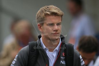 World © Octane Photographic Ltd. F1 Belgian GP - Spa-Francorchamps, Sunday 25th August 2013 - Paddock. Sauber C32 - Nico Hulkenberg. Digital Ref : 0795lw1d0153