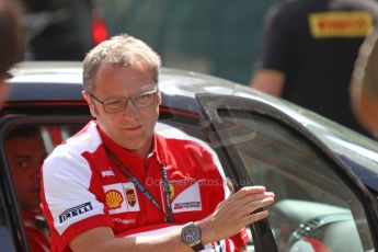 World © Octane Photographic Ltd. F1 Paddock, Belgian GP, Spa Francorchamps, Thursday 22nd August 2013. Stefano Domenicali - Scuderia Ferrari. Digital Ref :