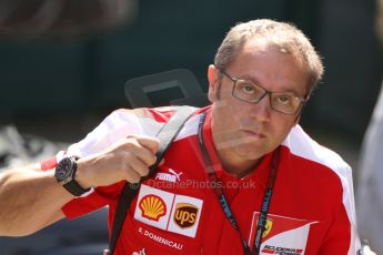 World © Octane Photographic Ltd. F1 Paddock, Belgian GP, Spa Francorchamps, Thursday 22nd August 2013. Stefano Domenicali - Scuderia Ferrari. Digital Ref :