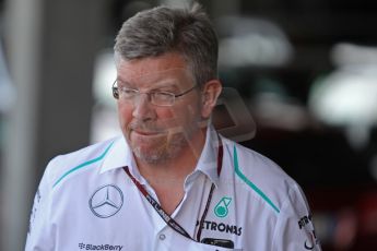 World © Octane Photographic Ltd. F1 Paddock, Belgian GP, Spa Francorchamps, Thursday 22nd August 2013. Ross Brawn - AMG Mercedes Petronas. Digital Ref :