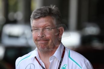World © Octane Photographic Ltd. F1 Paddock, Belgian GP, Spa Francorchamps, Thursday 22nd August 2013. Ross Brawn - AMG Mercedes Petronas. Digital Ref :