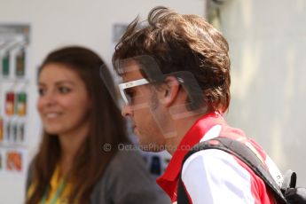 World © Octane Photographic Ltd. F1 Paddock, Belgian GP, Spa Francorchamps, Thursday 22nd August 2013. Fernando Alonso - Scuderia Ferrari. Digital Ref :