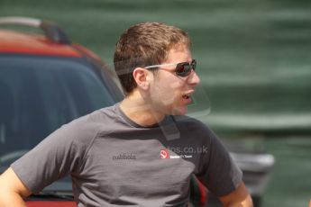 World © Octane Photographic Ltd. GP2 Paddock, Belgian GP, Spa Francorchamps, Thursday 22nd August 2013. Robin Frijns - Hilmer Morotsport/Sauber Reserve driver. Digital Ref :