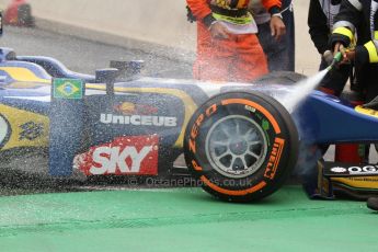 World © Octane Photographic Ltd. GP2 Belgian GP, Spa Francorchamps, Saturday 24th August 2013. Race 1. Felipe Nasr - Carlin. Digital Ref : 0794cb7d3046