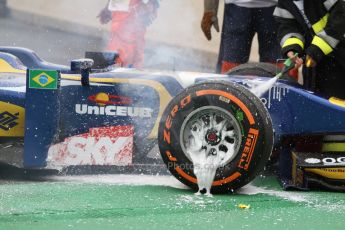 World © Octane Photographic Ltd. GP2 Belgian GP, Spa Francorchamps, Saturday 24th August 2013. Race 1. Felipe Nasr - Carlin. Digital Ref : 0794cb7d3060