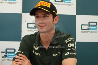 World © Octane Photographic Ltd. GP2 Belgian GP, Spa Francorchamps, Saturday 24th August 2013. Race 1 press conference. Alexander Rossi - EQ8 Caterham Racing. Digital Ref : 0794cb7d3111